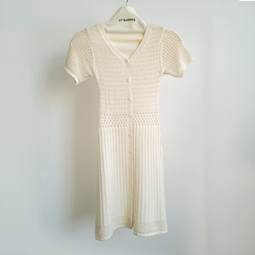 Casual Woolen Dress rau poj niam