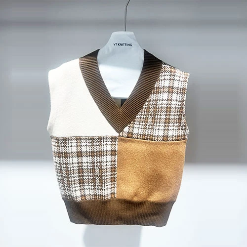 Cropped Cov poj niam Socker Vest