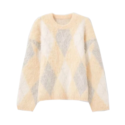 Poj niam Designer Zaj sawv Cable Knit Sweater