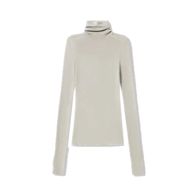 Poj niam Designer Yooj yim Merino Wool Knitted ris tsho hauv qab