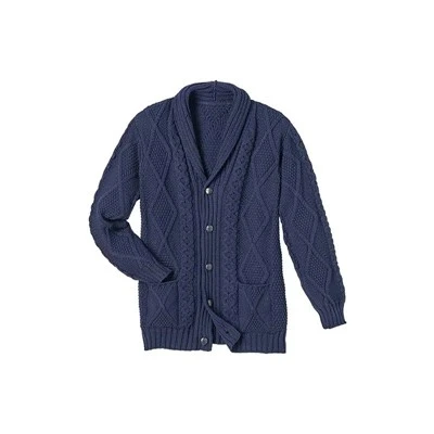 Mens Wool Cardigan nrog Pockets