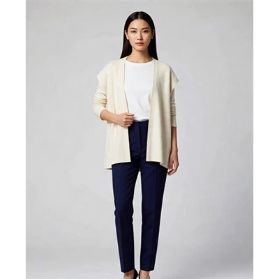 Wholegarment Knit Qhib Cardigan