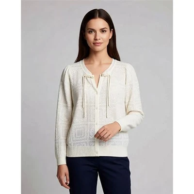 Cov poj niam Cashmere Blend Sab nraum zoov Knit Cardigans